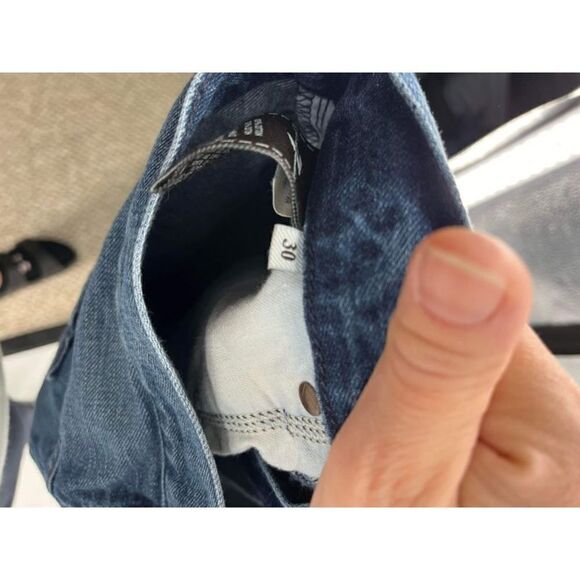 7 For All Mankind Women's Straight Austyn Jeans Blue Denim Medium Wash Size 30 - Picture 11 of 15